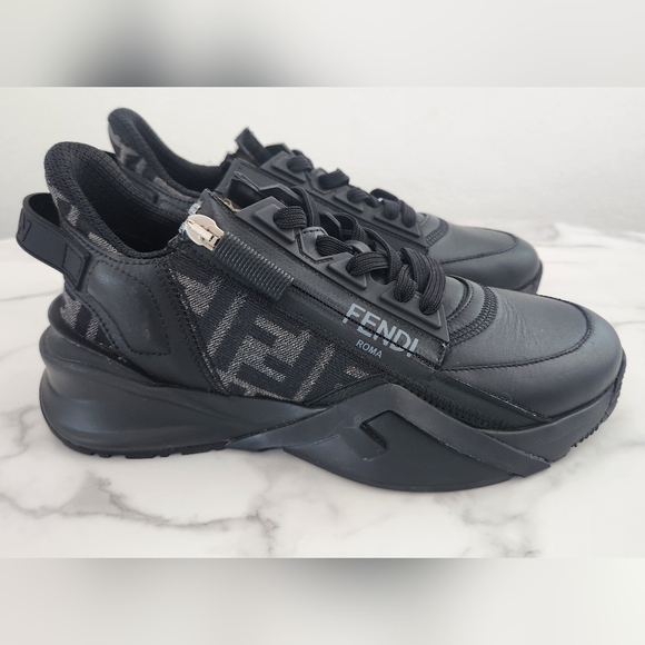 Fendi Flow Sneakers Unisex Womens Size 7 Mens Size 5.5 - Picture 3 of 15